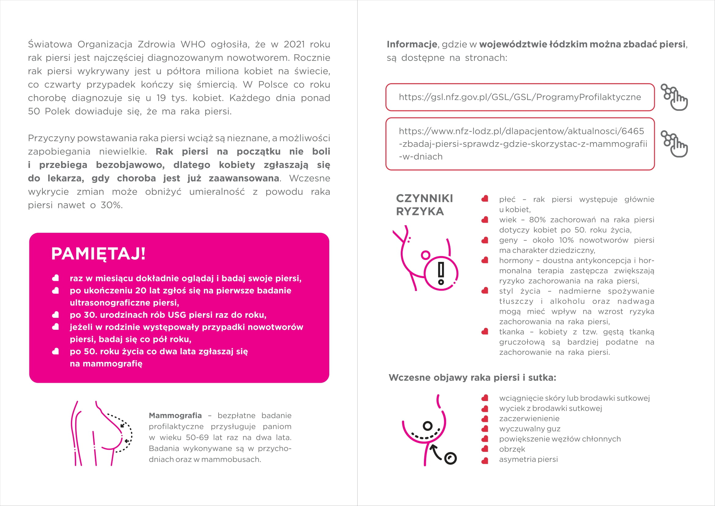 Ulotka informacyjna kampanii pod hasłem 