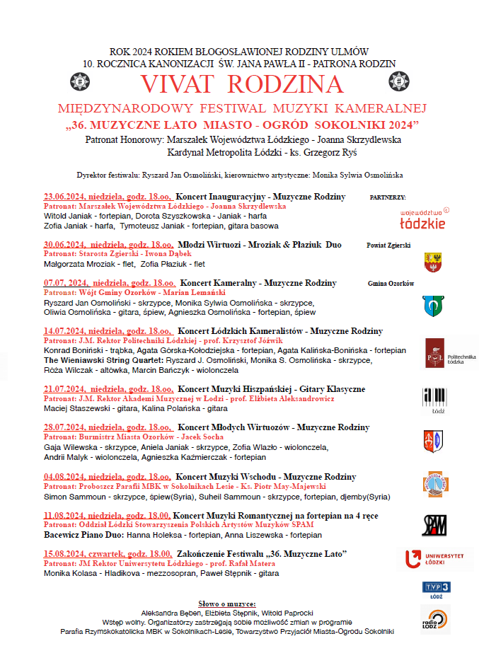 Plakat festiwalowy