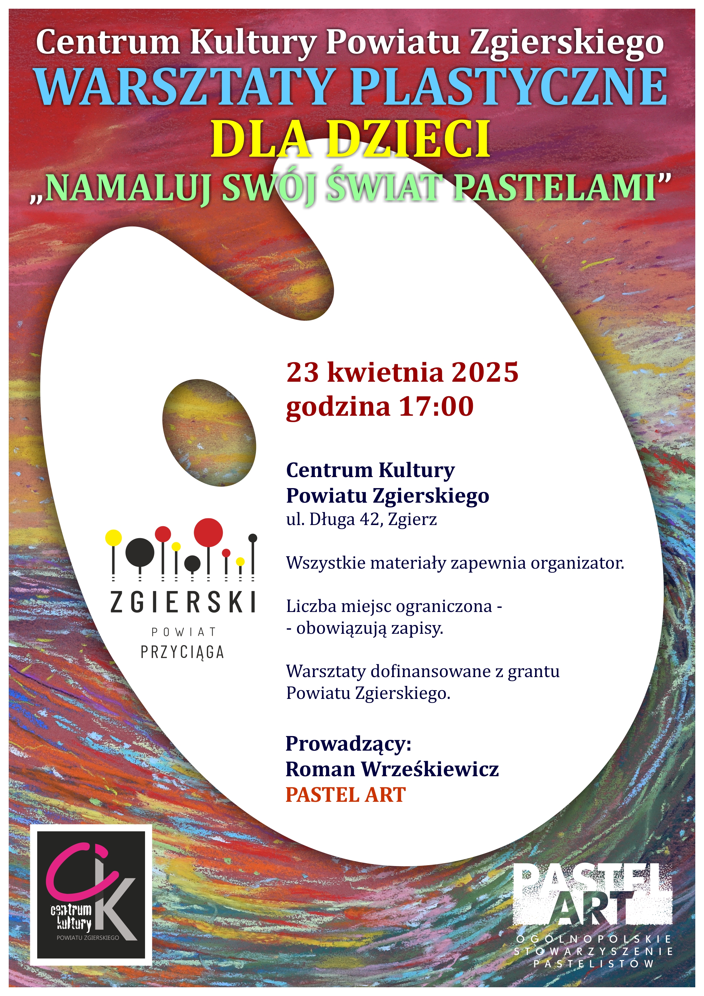 Plakat zapowiadający warsztaty