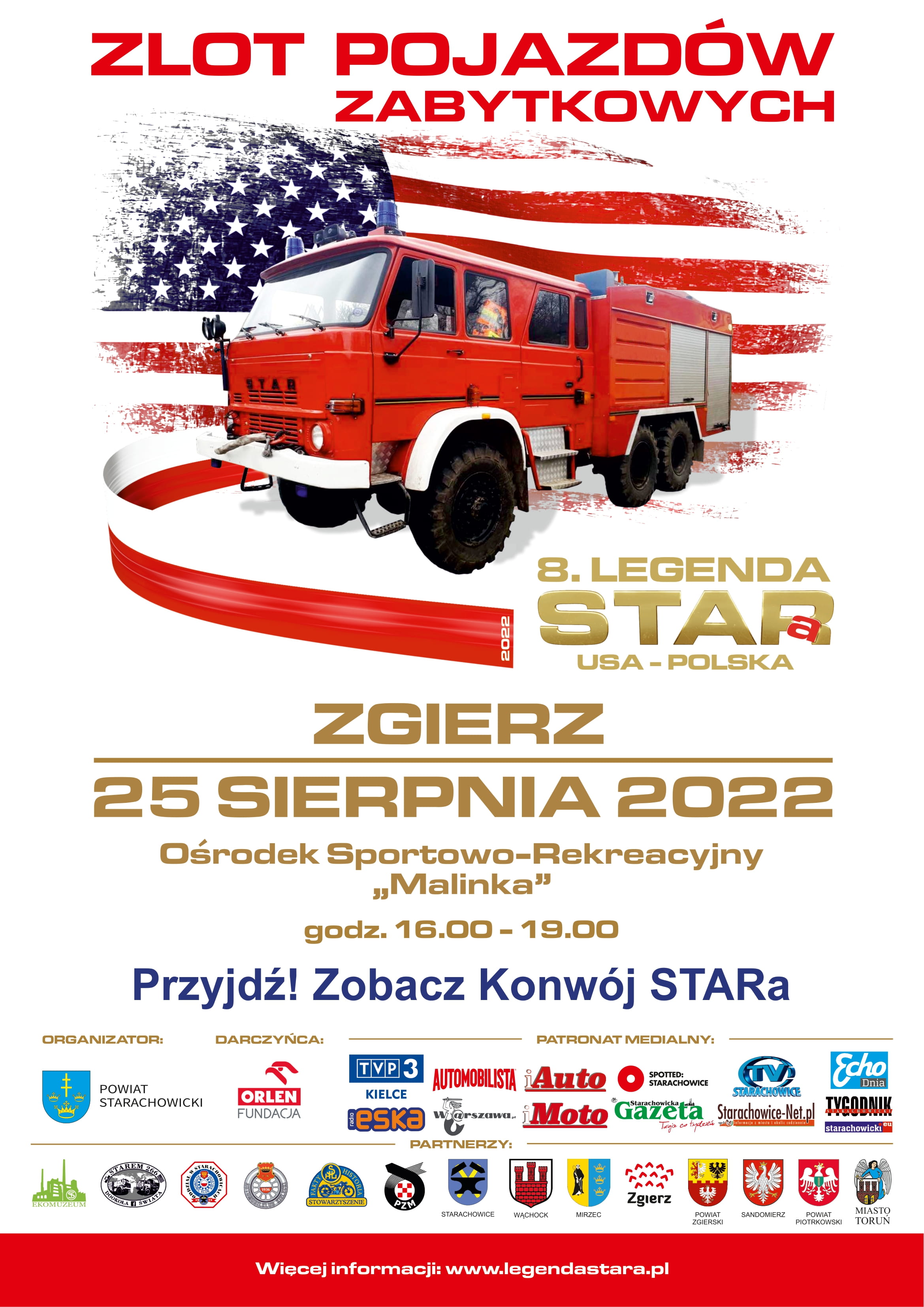 Plakat na Legendę STATa w Zgierzu, przygotowany przez organizatorów