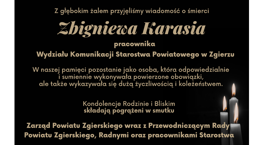 Zmarł Zbigniew Karaś