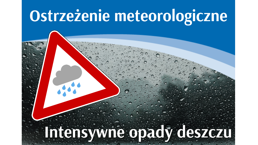 Ostrzeżenie meteo - Intensywne opady deszczu (22.10)
