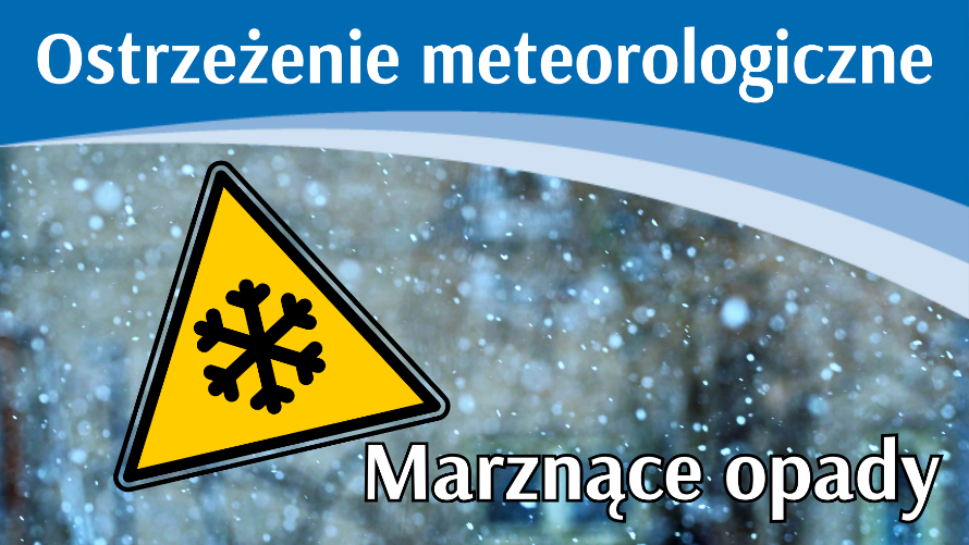 Ostrzeżenie meteo - Marznące opady (17-18.01)