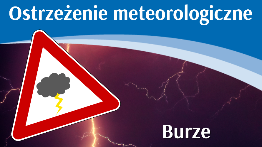 Ostrzeżenie meteo - burze (7.06, 8-9.06, 10.06) AKTUALIZACJA