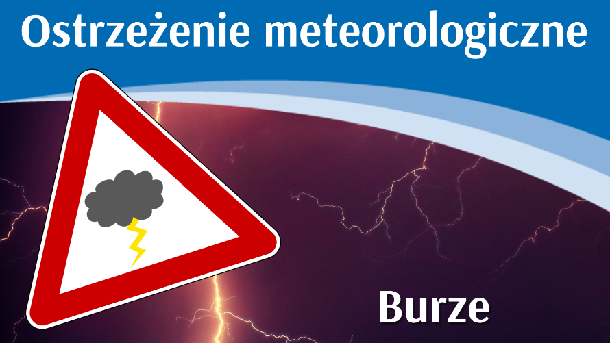 Ostrzeżenie meteo - burze (21-22.06) AKTUALIZACJA