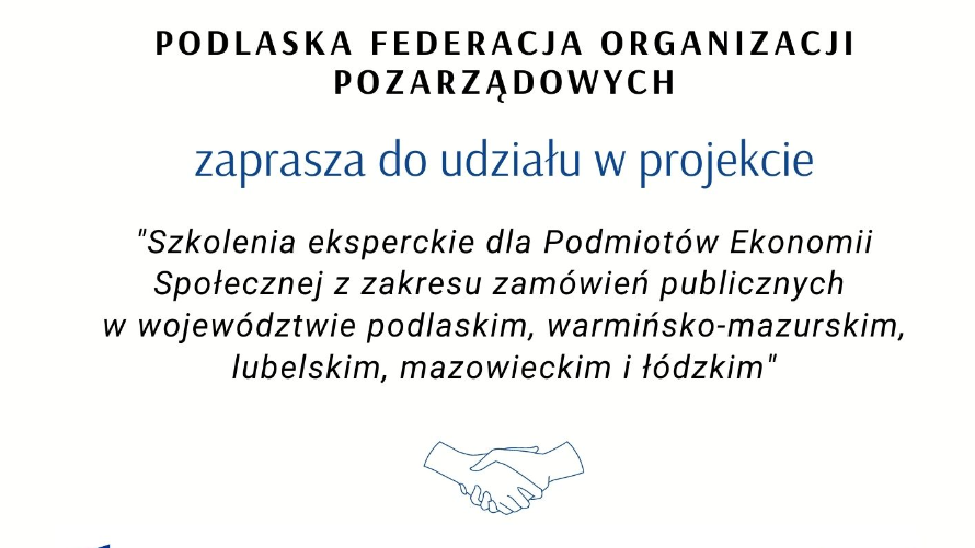 Zamówienia publiczne bez tajemnic – szkolenie dla podmiotów ekonomii społecznej