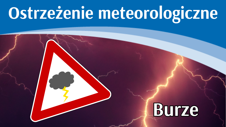 Ostrzeżenie meteo - burze (16.07)