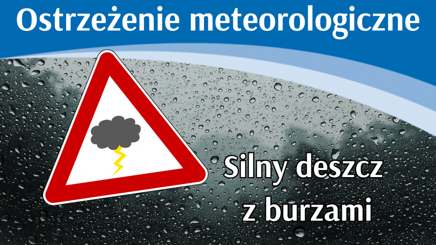 Ostrzeżenie meteo - burze