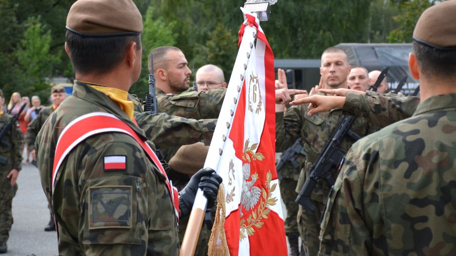 Ślubowanie żołnierzy na terenie 31 Wojskowego Oddziału Gospodarczego w Zgierzu