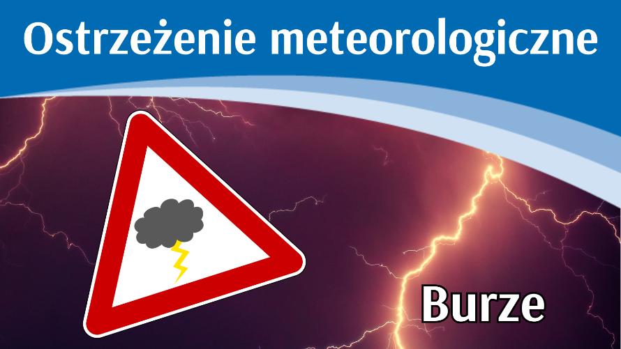  Ostrzeżenie meteo - burze (18-19.04)