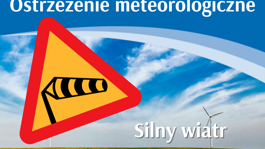 Ostrzeżenie meteorologiczne - silny wiatr (19-20 listopada)