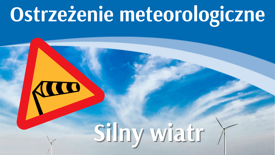 Ostrzeżenie meteo - Silny wiatr (28.05)