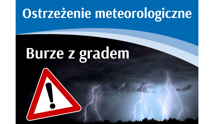 Ostrzeżenie meteo - burze z gradem (23.07)