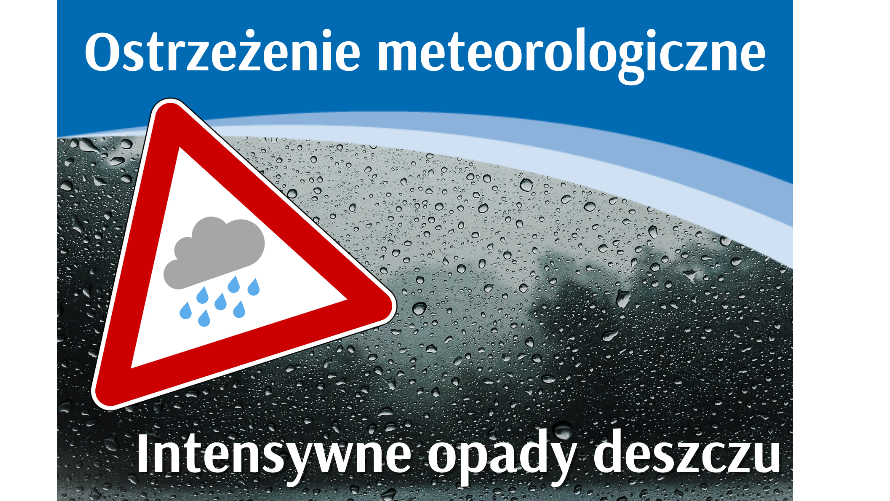 Ostrzeżenie meteorologiczne - Intensywne opady deszczu (30.07)