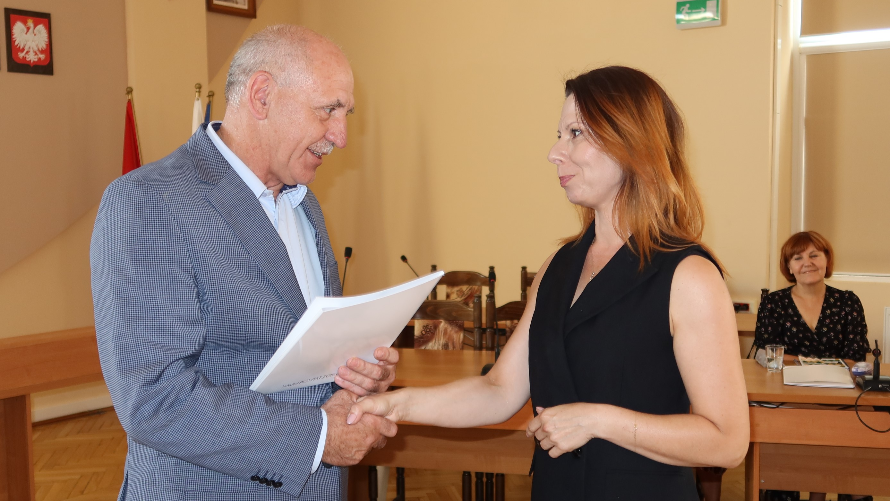 Wręczenie powierzenia stanowiska dyrektor SOSW w Zgierzu. 