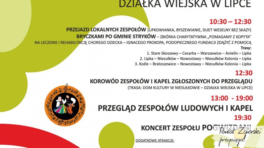 Plakat zapowiadający Dzień Folkloru