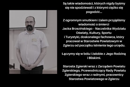 Jacek Brzeziński kondolencje